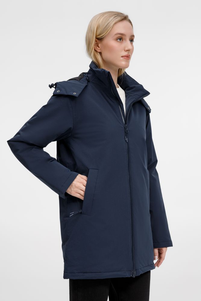 Куртка-парка унисекс Sfera, темно-синяя — изображение 17
