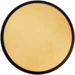 Плакетка Plaque, круглая, венге с золотистой пластиной