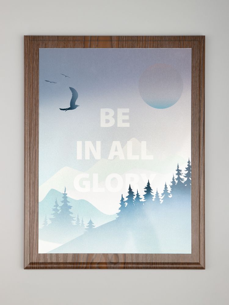 Плакетка Plaque XL, венге с серебристой пластиной — изображение 7