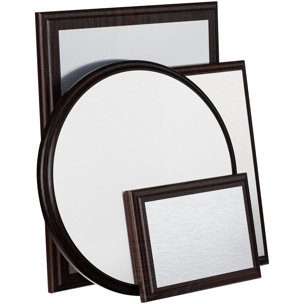 Плакетка Plaque XL, венге с серебристой пластиной — изображение 5