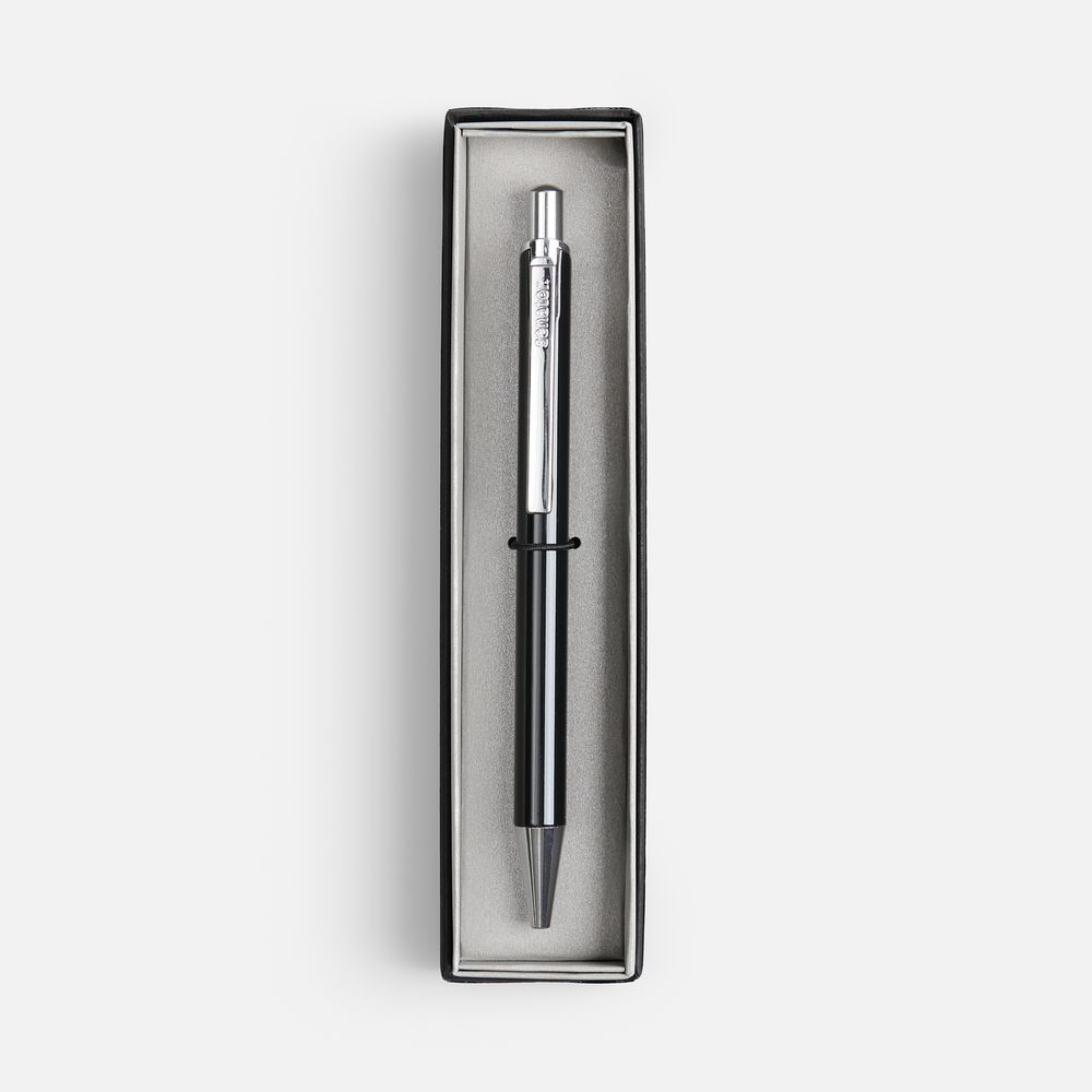 Ручка шариковая Arvent Glossy в футляре, черная — изображение 2