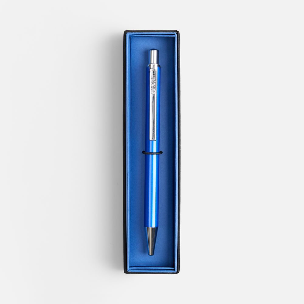 Ручка шариковая Arvent Glossy в футляре, синяя — изображение 2