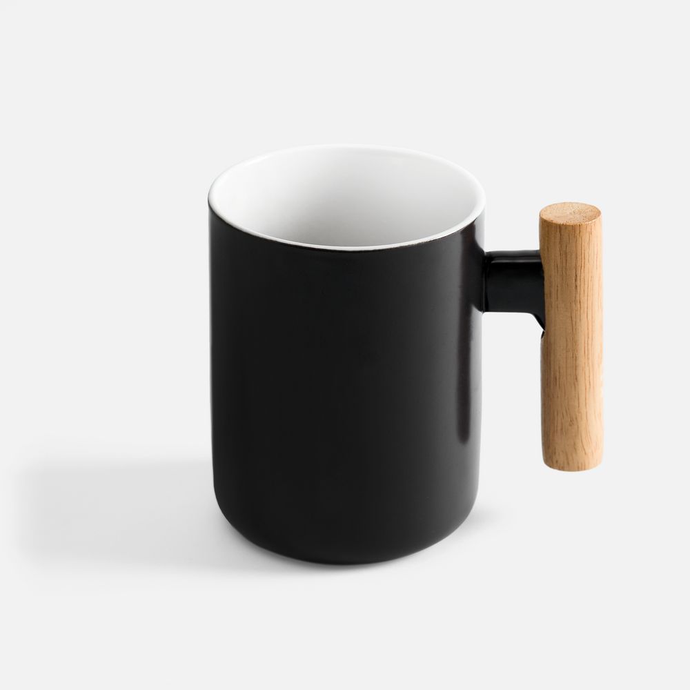 Кружка с ложкой Eco Fusion, черная — изображение 4