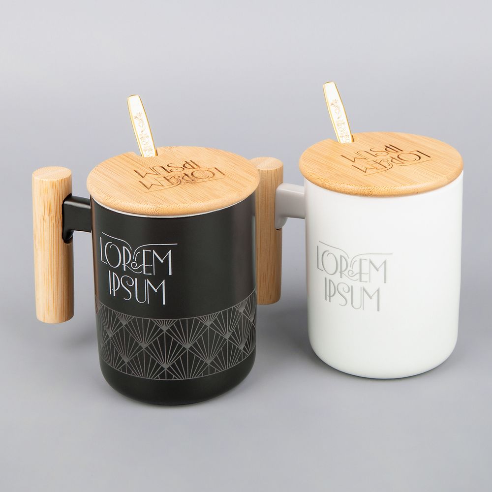 Кружка с ложкой Eco Fusion, белая — изображение 6