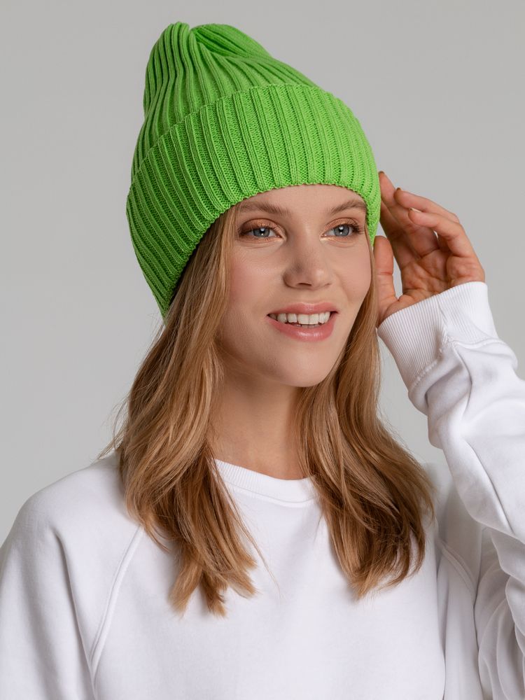 Шапка Yong, светло-зеленая (салатовая) — изображение 3