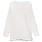 Лонгслив унисекс Siluetti Fuori, молочно-белый