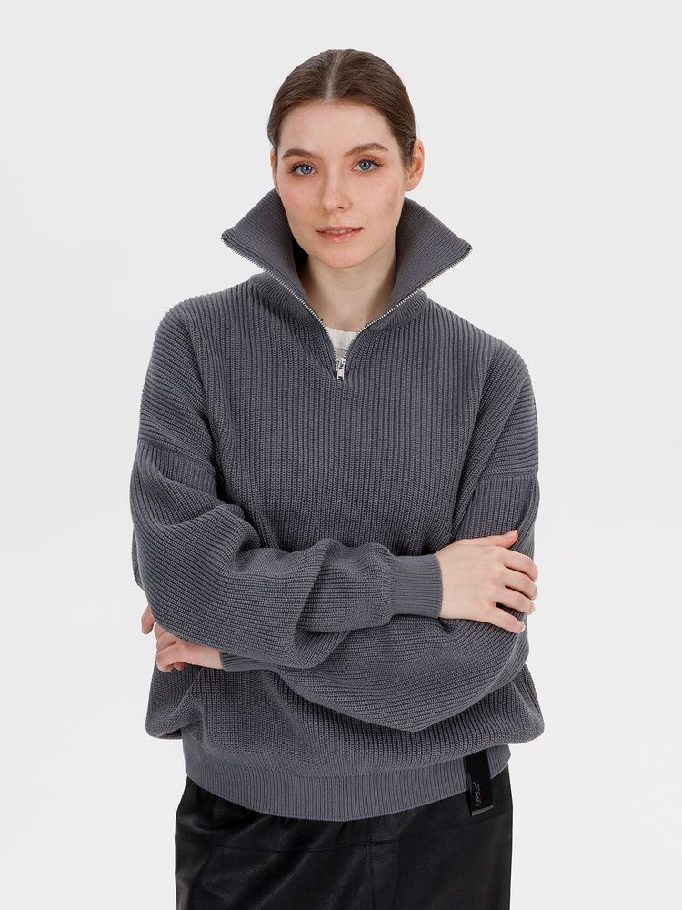 Джемпер Siluetti Birne, серый — изображение 5