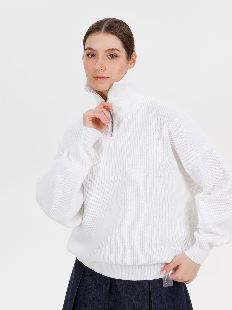 Джемпер Siluetti Birne, молочно-белый — изображение 4