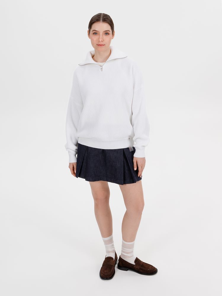 Джемпер Siluetti Birne, молочно-белый — изображение 7