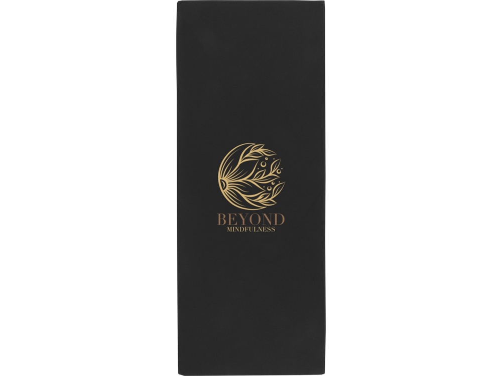 Althea спортивное полотенце 30х80 см - сплошной черный — изображение 4