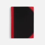 Блокнот Accenti Mini, черный с красным