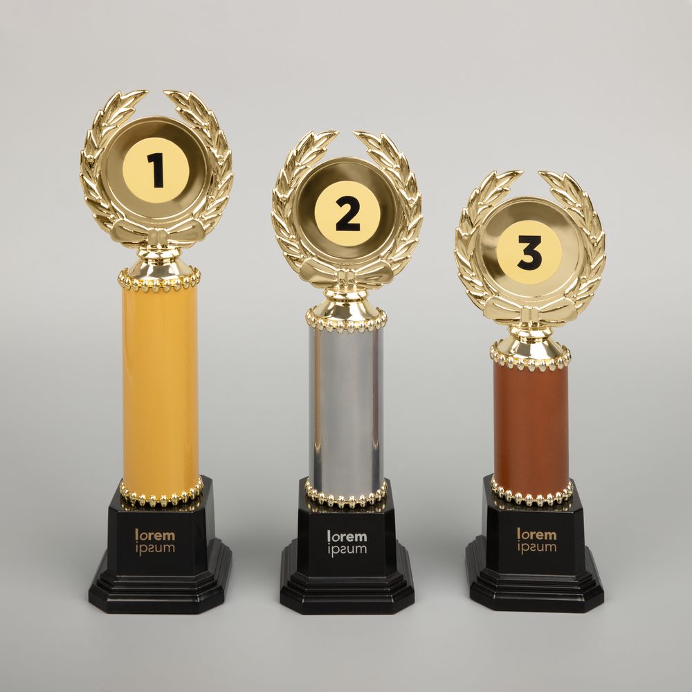 Стела EnterPrize, большая, золотистая — изображение 3