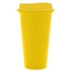 Стакан с крышкой Color Cap, желтый