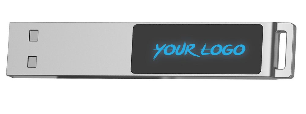 Флешка markBright с синей подсветкой, 16 Гб — изображение 2