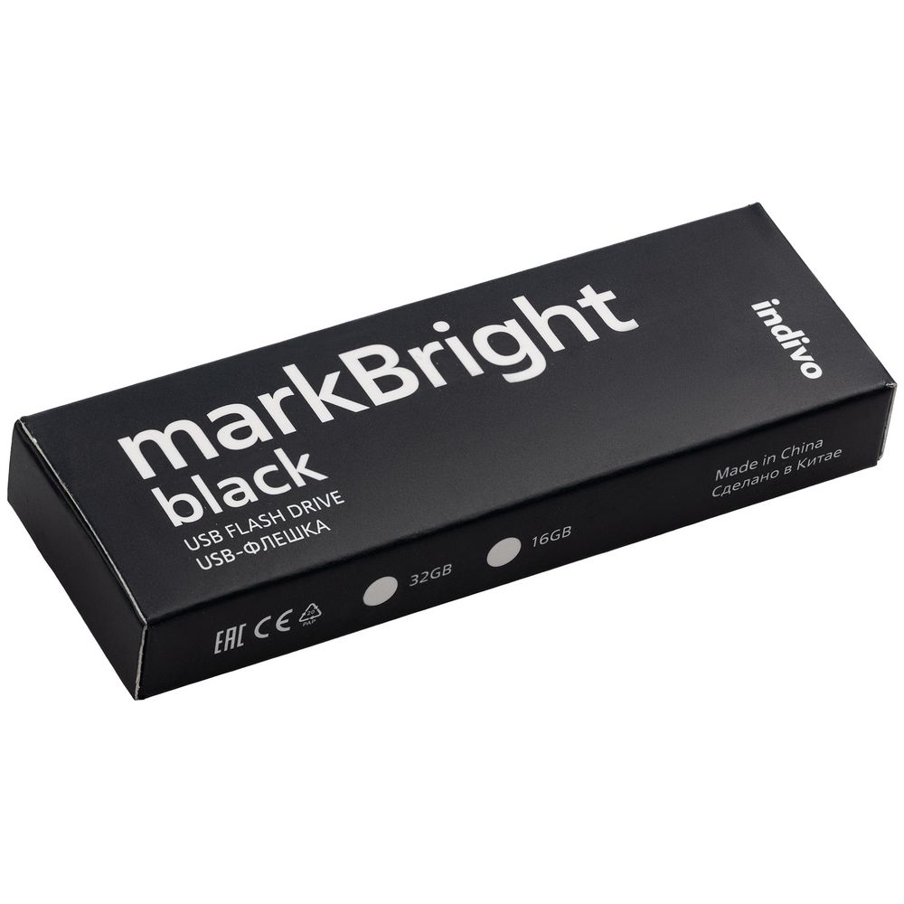 Флешка markBright Black с синей подсветкой, 32 Гб — изображение 8