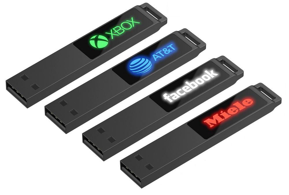 Флешка markBright Black с зеленой подсветкой, 32 Гб — изображение 6