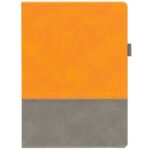 Ежедневник Horizon, недатированный, серый с оранжевым