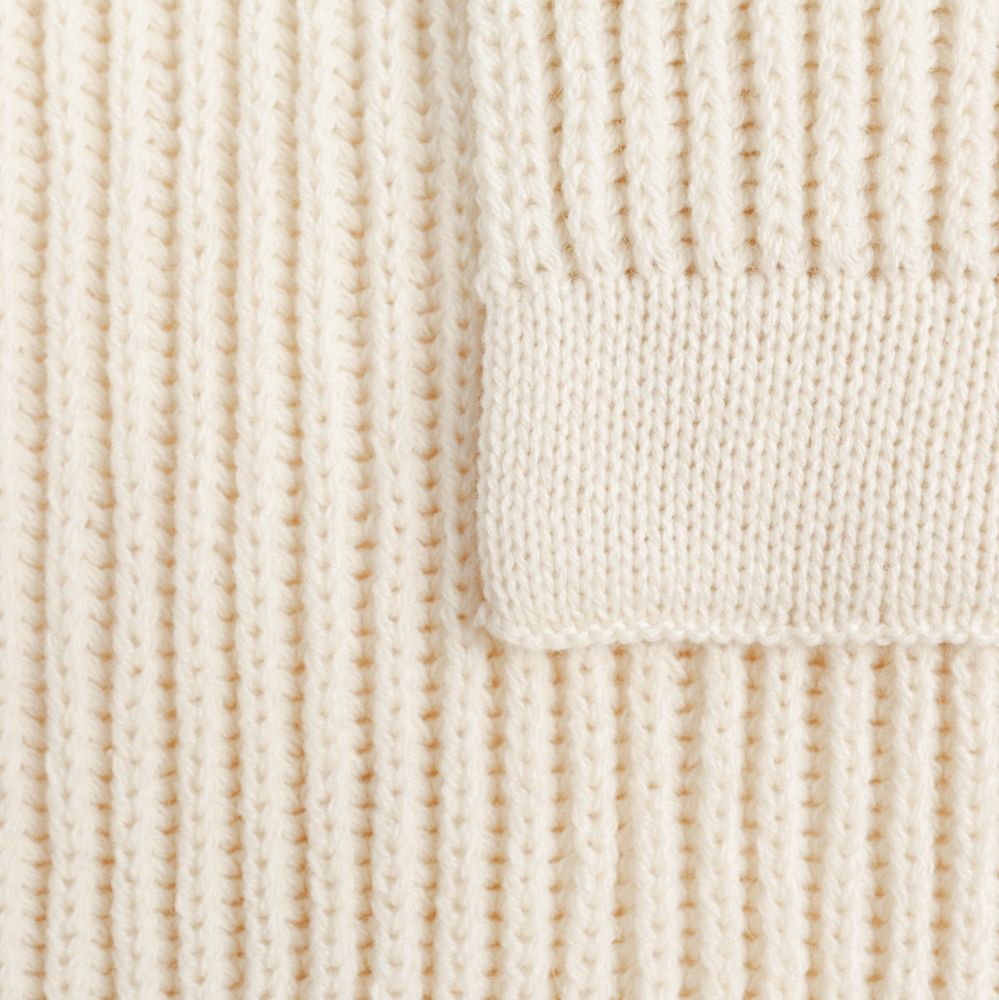 Плед Shirr, молочно-белый — изображение 3