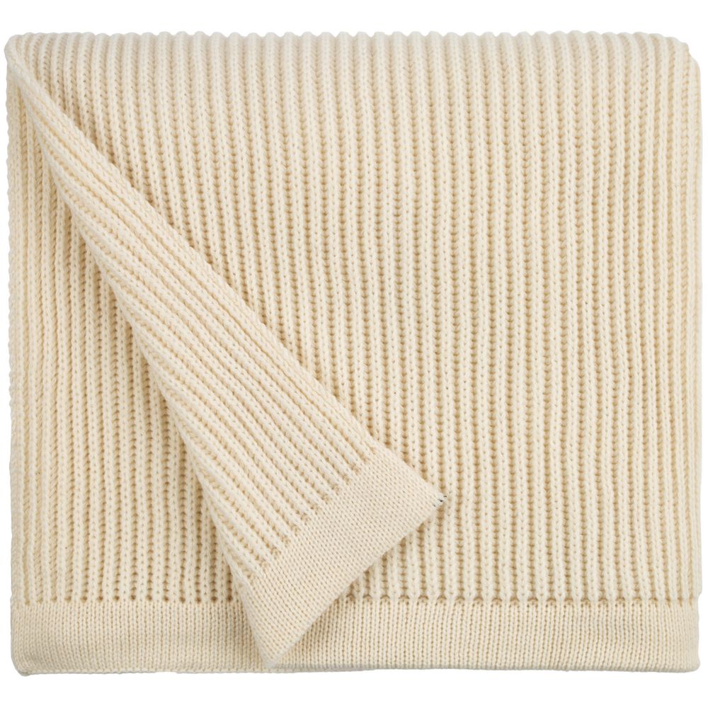 Плед Shirr, молочно-белый — изображение 2