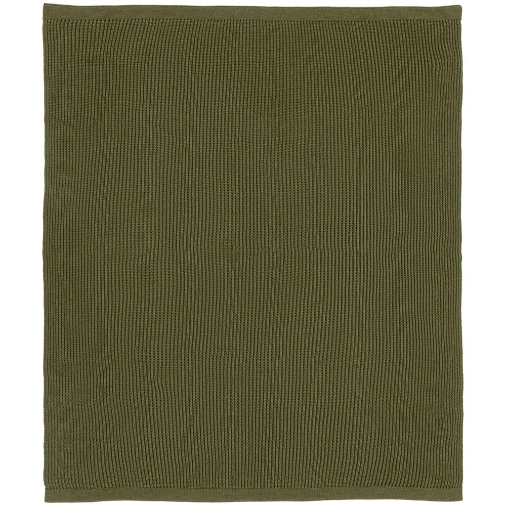 Плед Shirr, зеленый (оливковый) — изображение 4