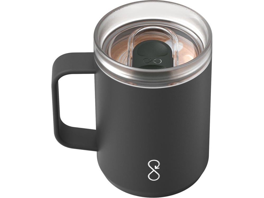 Ocean Bottle дорожная кружка-термос объемом 350 мл - Черный — изображение 4