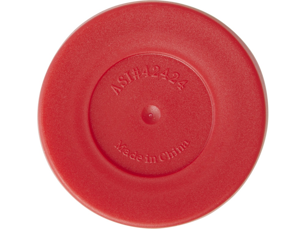 Термостакан Elwood из переработанной нержавеющей стали, 410 мл - Серебристый/Красный — изображение 5