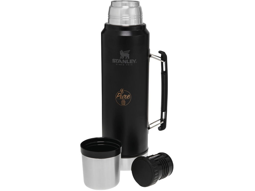 Stanley Classic бутылка объемом 1000 мл - Черный матовый — изображение 4