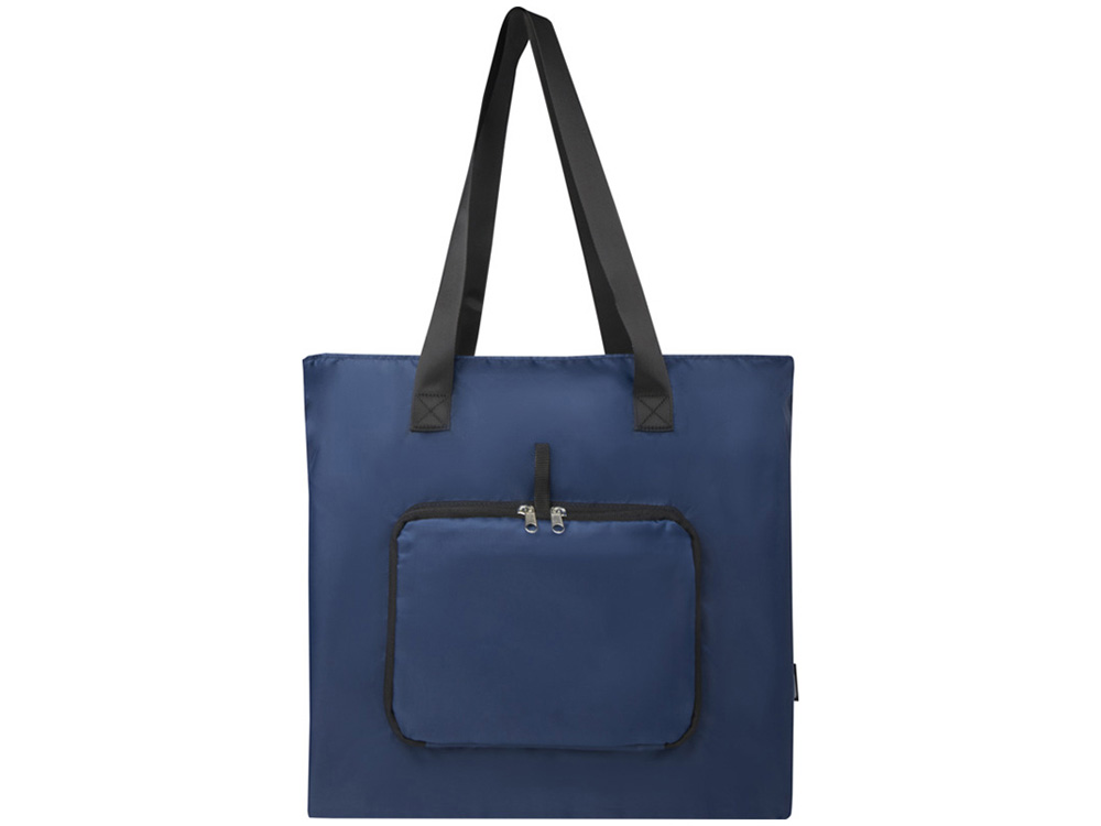 EcoFold Складная эко-сумка из RPET 16 л - Темно - синий — изображение 2