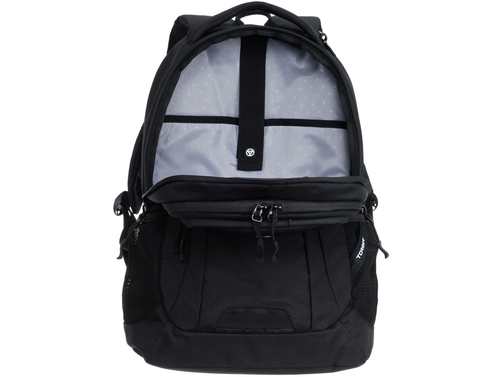 Рюкзак TORBER ROCKIT с отделением для ноутбука 15, чёрный, полиэстер, 34 х 16,5 х 47 см, 24 л — изображение 8