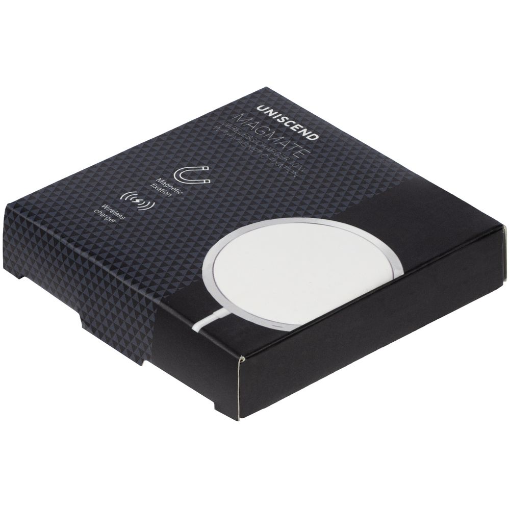 Беспроводное зарядное устройство с магнитами Magmate, серебристое — изображение 8