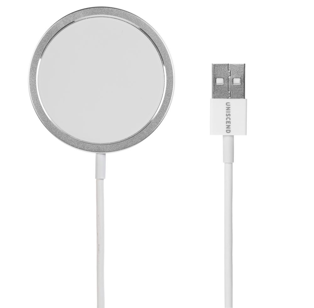 Беспроводное зарядное устройство с магнитами Magmate, серебристое — изображение 2