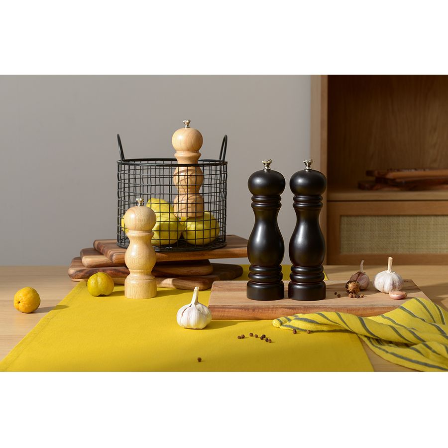 Мельница для перца Wood, большая, черная — изображение 5