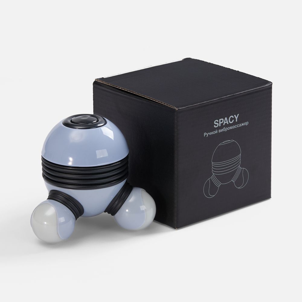 Ручной вибромассажер Spacy, серый с черным — изображение 6