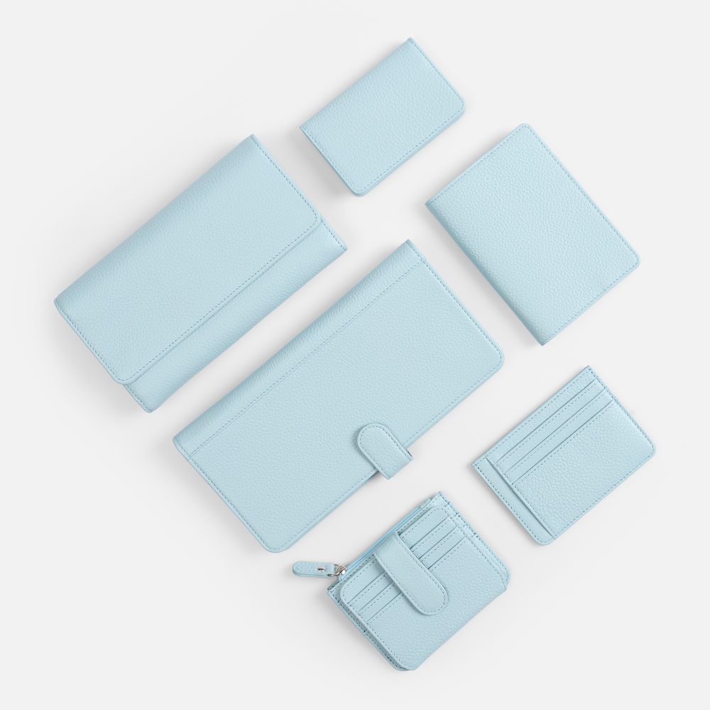 Картхолдер на молнии Unison, голубой — изображение 6