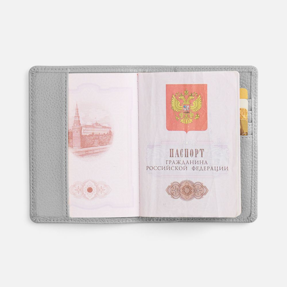 Обложка для паспорта Unison, серая — изображение 6
