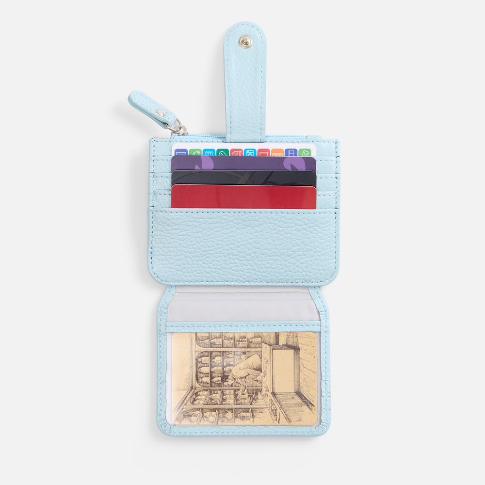 Картхолдер на молнии Unison, голубой — изображение 5
