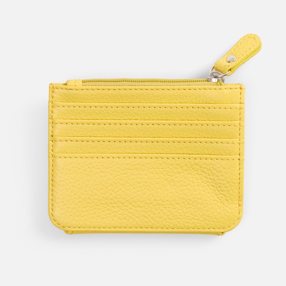 Картхолдер на молнии Unison, желтый — изображение 3