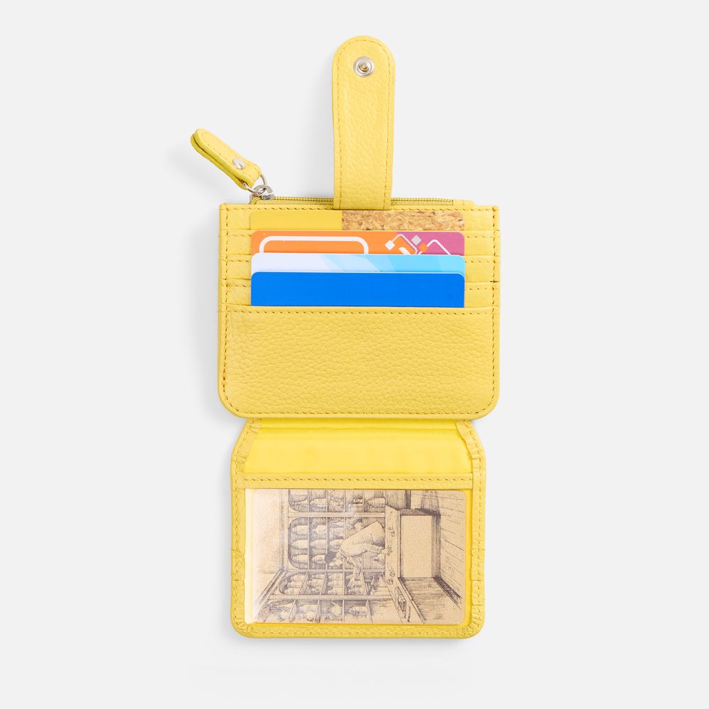 Картхолдер на молнии Unison, желтый — изображение 5