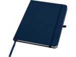 Teak блокнот А5 из переработан. материала в твердой обложке с линован. страницами - Темно - синий