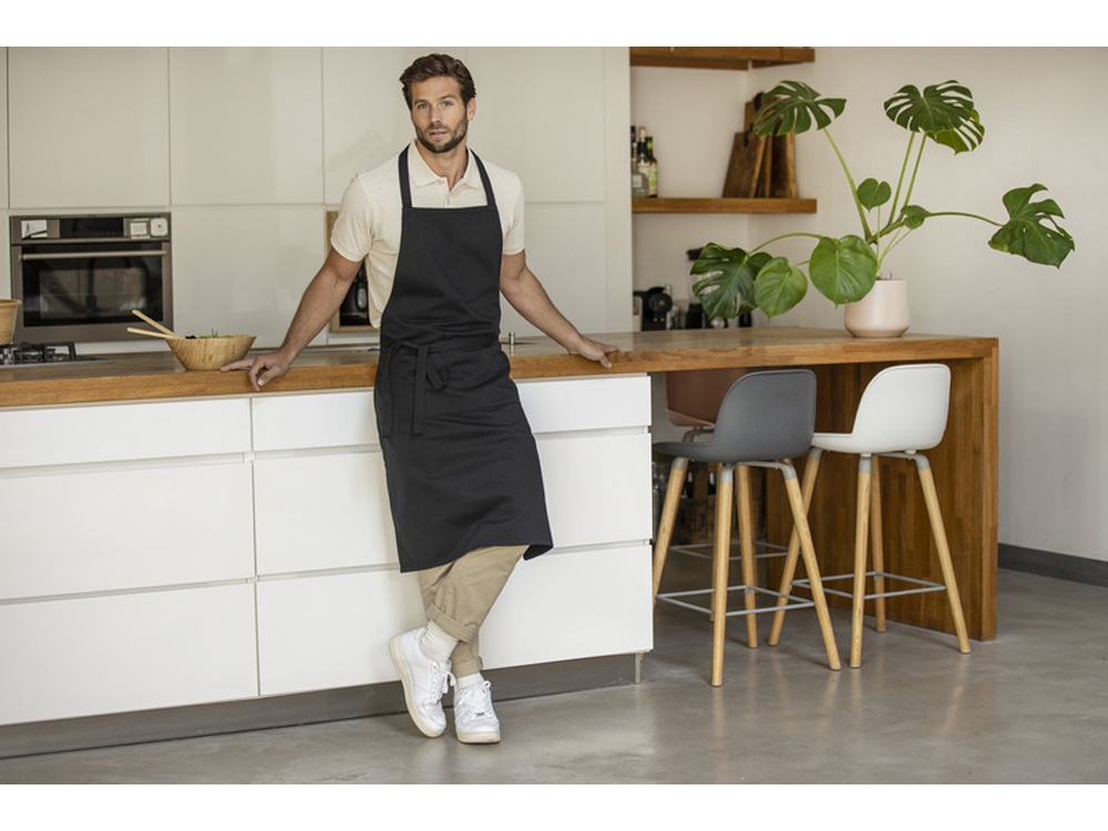 Shara 240 г/м2 Aware™ фартук из переработанного материала - Черный — изображение 5