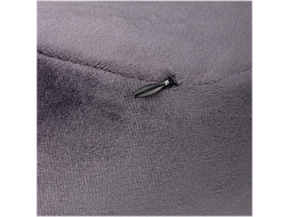 Подушка TORBER, дорожная, с эффектом памяти, тёмно-серая, полиэстер+спандекс — изображение 3