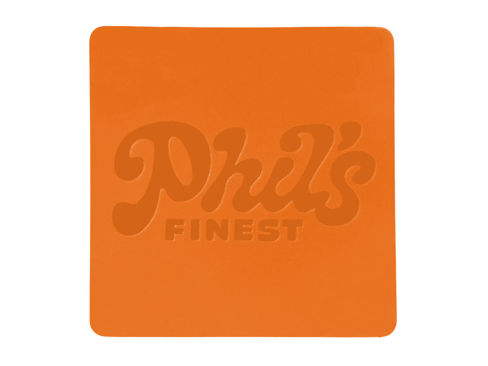 ПАТЧ КВАДРАТ soft-touch (оранжевый ) 5,5 х 5,5 см — изображение 3