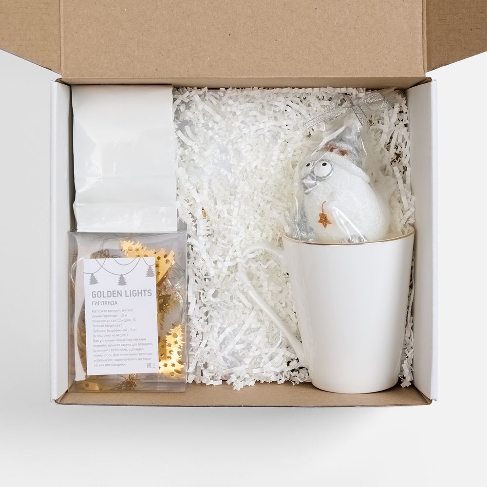 Набор «Планы на счастье», белый с золотистым — изображение 2