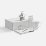 Набор «Планы на счастье», белый с серебристым