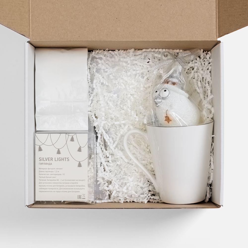 Набор «Планы на счастье», белый с серебристым — изображение 3