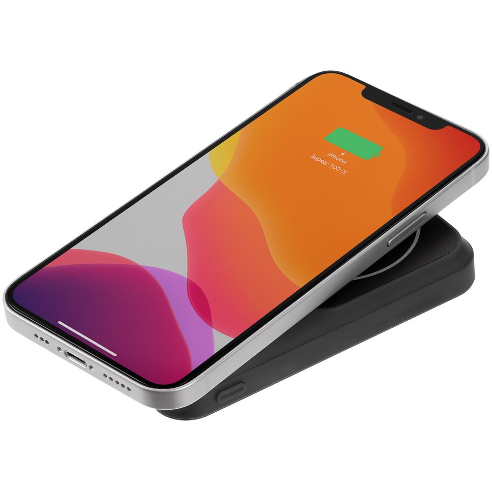 Магнитный беспроводной аккумулятор Top Force, 10 000 мАч, черный — изображение 3