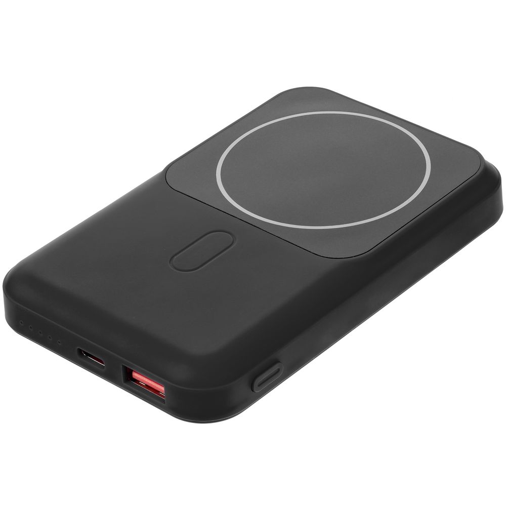 Магнитный беспроводной аккумулятор Top Force, 10 000 мАч, черный — изображение 2