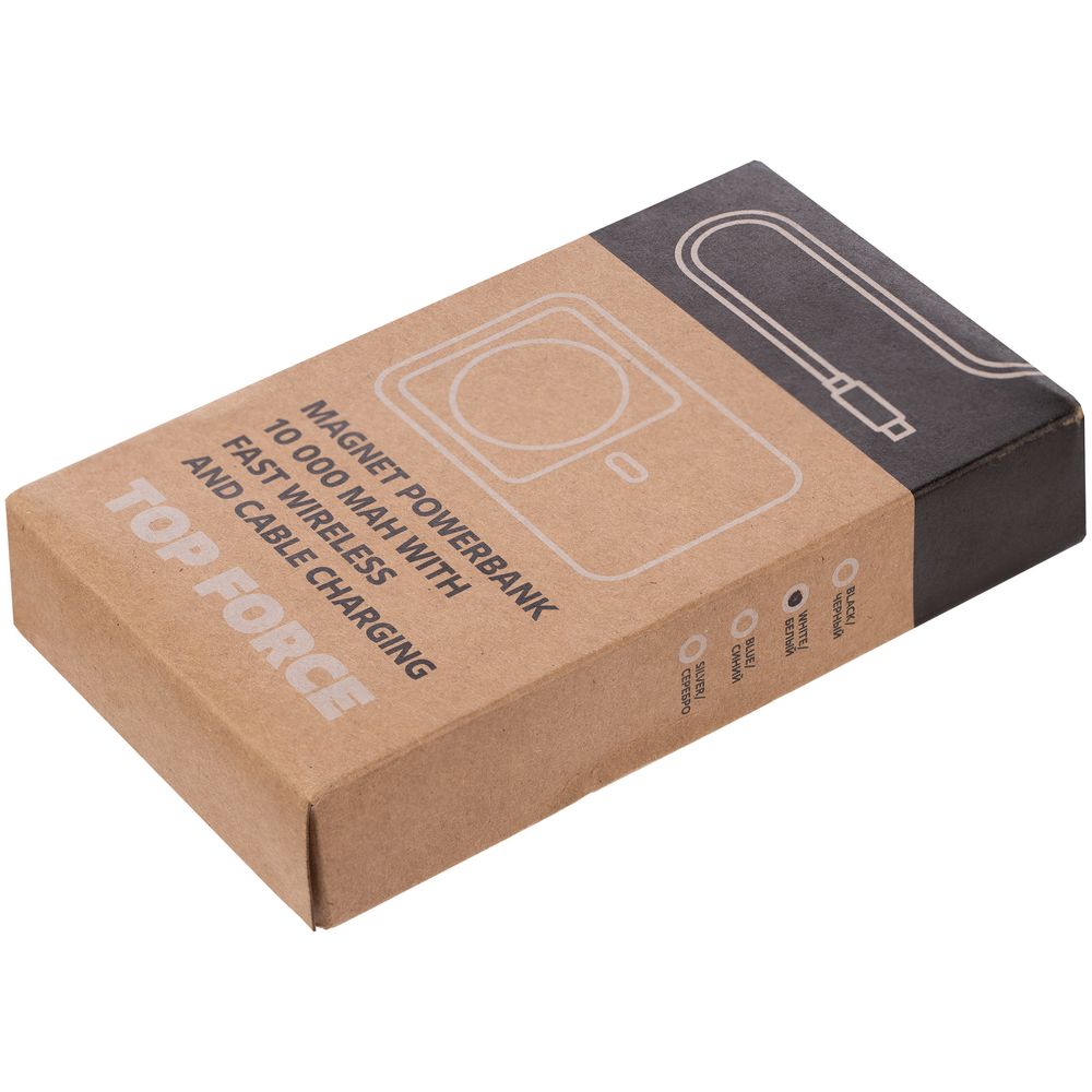 Магнитный беспроводной аккумулятор Top Force, 10 000 мАч, черный — изображение 9