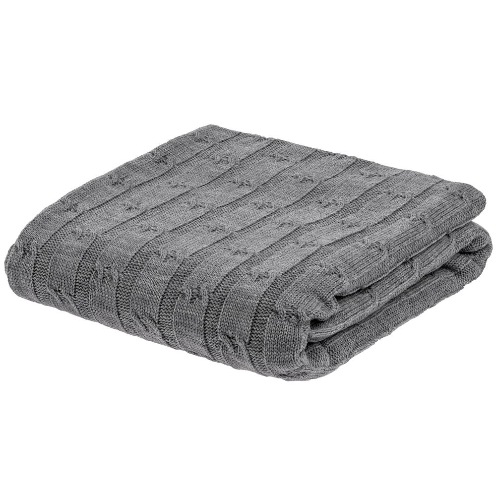 Плед Trenza, серый — изображение 2