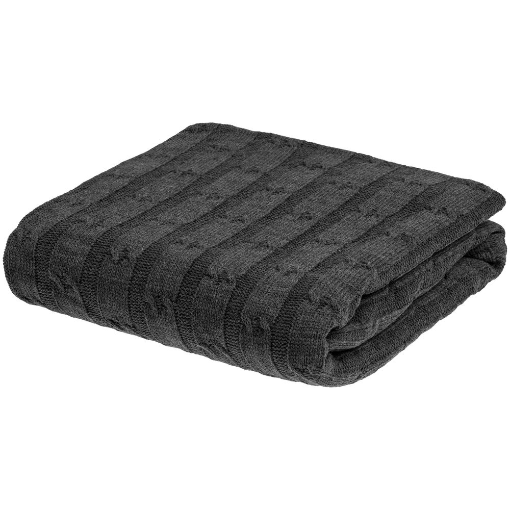 Плед Trenza, темно-серый — изображение 2